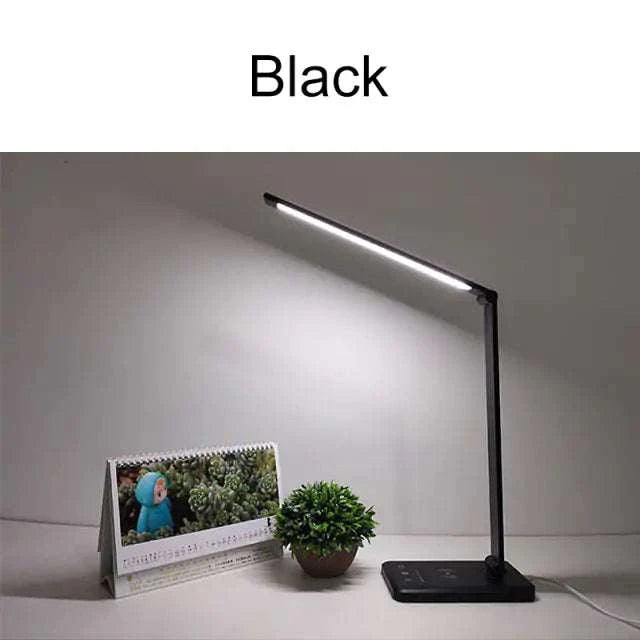 LED Desk LampIntroducing the Led USB Desk Lamp, the perfect solution for your lighting needs. This lamp features 5 dimmable levels, a timer setting, and a USB charging port, makiAlphas lightAlphas lightLED Desk Lamp
