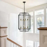 8 Lights Black & Gold Lantern Tiered Chandelierspecification
Origin:
China
Main Color:
gold
Main materials:
iron
Product Style:
farmhouse
Product dimensions
Assembly Length (in.):
18.10
Assembly Width (inches):
1Alphas lightAlphas lightBlack & Gold Lantern