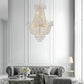 Golden Crystal Chandelier, Large Modern Luxury Chandelier, Suitable For Living Room, Dining Room, Bedroom, Hallway