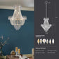 Golden Crystal Chandelier, Large Modern Luxury Chandelier, Suitable For Living Room, Dining Room, Bedroom, Hallway