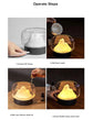 Ultrasonic air humidifier with LED lamp creating soothing indoor ambiance
