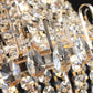 Golden Crystal Chandelier, Large Modern Luxury Chandelier, Suitable For Living Room, Dining Room, Bedroom, Hallway