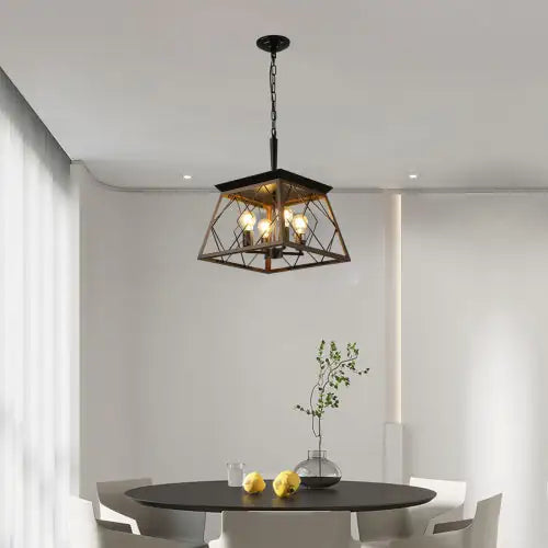 Farmhouse Chandelier 4 Lights Vintage Antique Chandelier Lamps