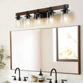 Farmhouse Dresser Lamps Rustic Bathroom Lamps Bathroom Wall LampsOrigin:
China
Main Color:
Walnut + black
Main materials:
Glass, iron
Product Style:
farmhouse
Product dimensions
Assembly Length (in.):
34.60
Assembly Width (inches)Alphas lightAlphas lightFarmhouse Dresser Lamps