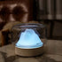 Ultrasonic air humidifier with LED lamp creating soothing ambiance and improving indoor air quality