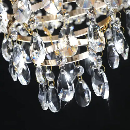 Golden Crystal Chandelier, Large Modern Luxury Chandelier, Suitable For Living Room, Dining Room, Bedroom, Hallway
