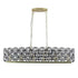 Modern champagne gold oval crystal chandelier with high-end K9 crystals and metal frame