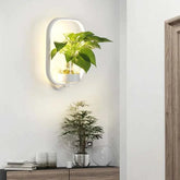 Modern Wall Plant LED Lamp combining live greenery with energy-efficient LED lighting on a wall.