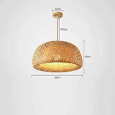 Kuma Bamboo Lamp with warm glow and eco-friendly bamboo design for home decor