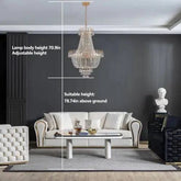 large golden crystal chandelier luxury modern design