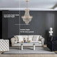 large golden crystal chandelier luxury modern design