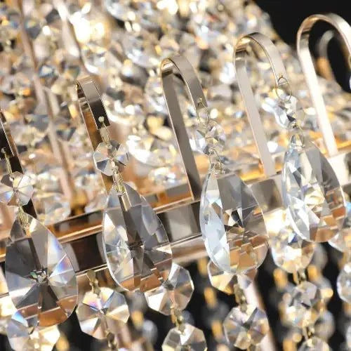 large golden crystal chandelier modern luxury design
