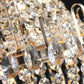 large golden crystal chandelier modern luxury design