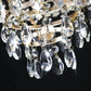 Large modern luxury golden crystal chandelier for living room