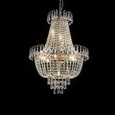 large modern luxury golden crystal chandelier for living room