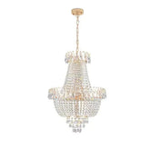 large golden crystal chandelier luxury modern lighting fixture