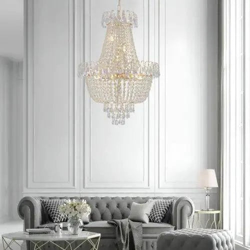 large modern luxury golden crystal chandelier for living room dining room bedroom hallway