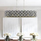 Modern champagne gold oval crystal chandelier with clear K9 crystals