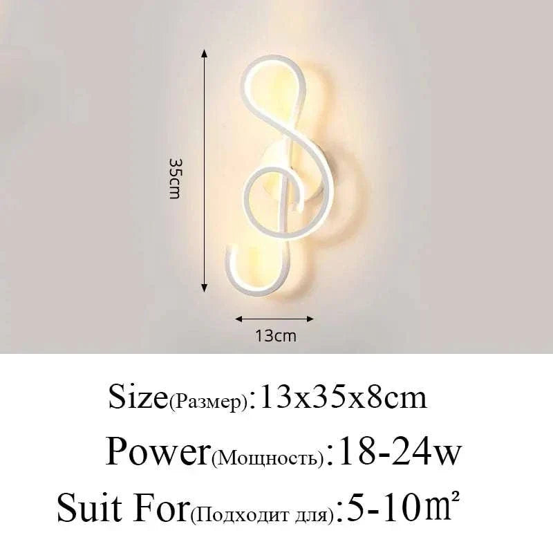 Modern Wall Lamps featuring a white acrylic loop design with LED lighting, 13x35cm size and energy-efficient power.