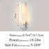 Modern Wall Lamps with sleek white aluminum body, twisting up-down LED design, measuring 47.5 cm tall and 6.5 cm wide.