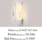 Modern Wall Lamps with sleek white aluminum body, twisted double spiral design, and warm LED up-down lighting.