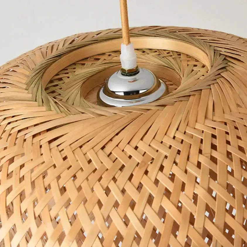Kuma Bamboo Lamp with natural bamboo design and warm dimmable light for eco-friendly home decor