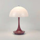 Portable rechargeable LED lamp with dimmable metal design and USB charging